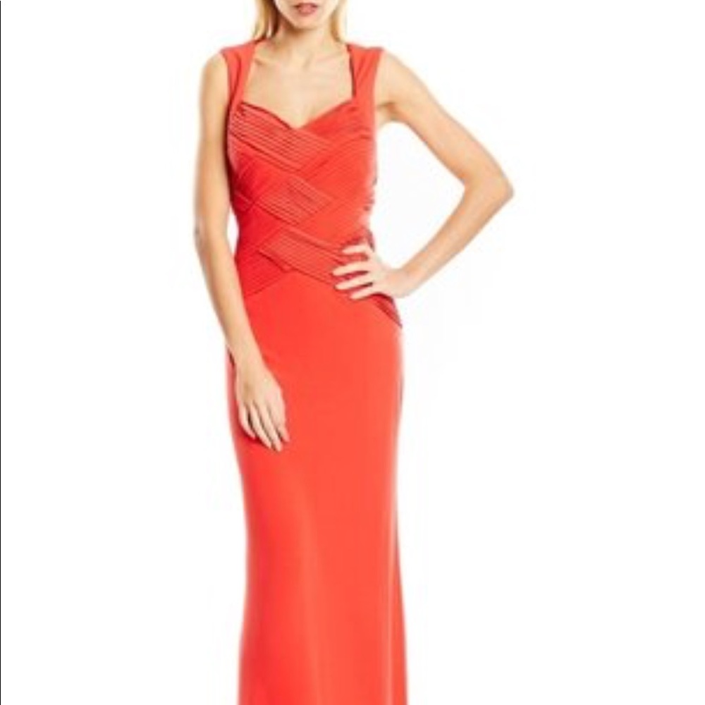 Red formal dress